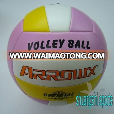 official size and weight machine stitch PU volleyball volley ball for formal games or training