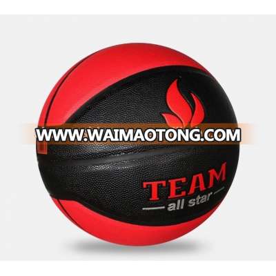 inflatable pu leather basketball ball custom